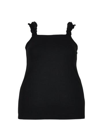 Dorothy Perkins *dp Curve Black Ruffle Square Neck Top