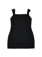 Dorothy Perkins *dp Curve Black Ruffle Square Neck Top