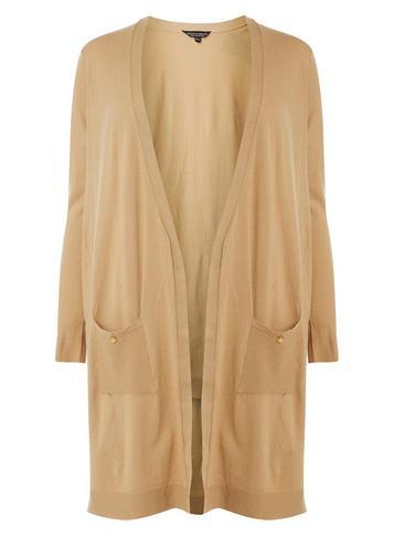 Dorothy Perkins *dp Curve Camel Button Cardigan