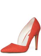 Dorothy Perkins Coral High Pointed Court Shoes