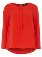 Dorothy Perkins Red Bell Sleeve Top