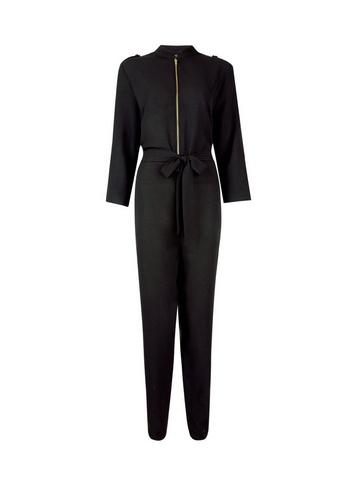 Dorothy Perkins Black Boilersuit Jumpsuit