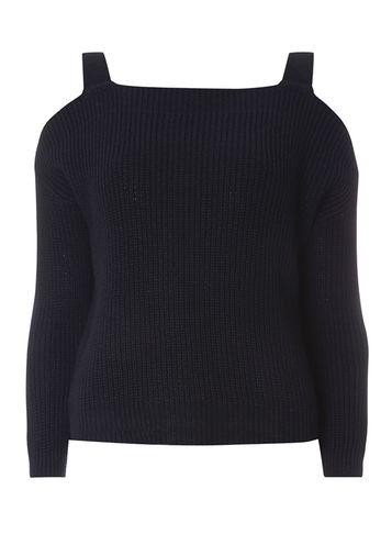 Dorothy Perkins Petite Cold Shoulder Knitted Jumper