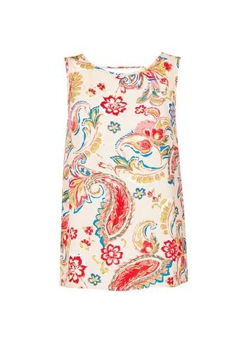 Dorothy Perkins Stone Paisley Print Top