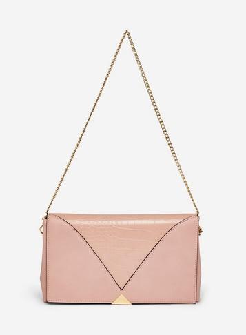 Dorothy Perkins Blush Panel Clutch Bag