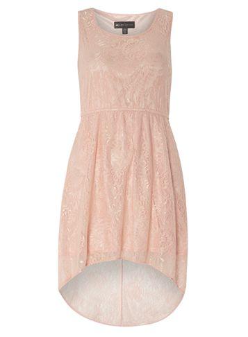 Dorothy Perkins *mela Pink Lace High-low Dress