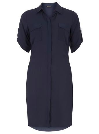 Dorothy Perkins Navy Longline Shirt.