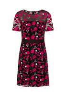 *girls On Film Pink Embroidered Shift Dress