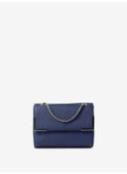 Dorothy Perkins Navy Metal Corner Corss Body Bag