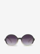 Dorothy Perkins Black Round Glitter Sunglasses