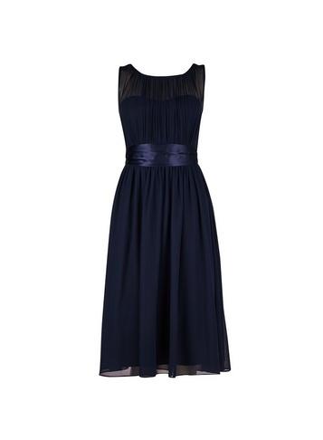 *showcase Petite Navy Bethany Midi Dress