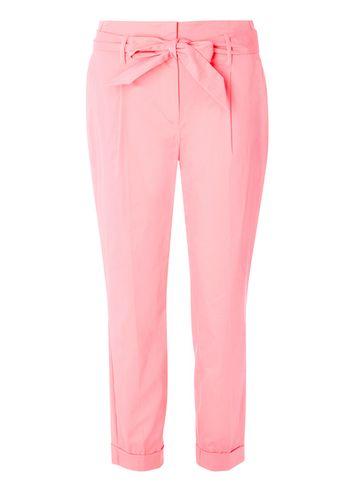 Dorothy Perkins Pink Cotton Tapered Leg Trousers