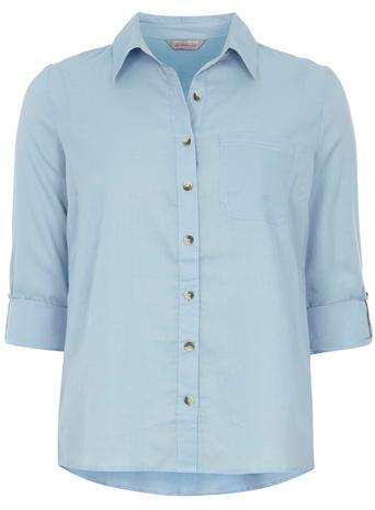 Dorothy Perkins Petite Chambray Twill Shirt