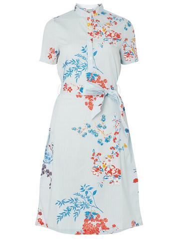 Dorothy Perkins *noisy May Blue Floral Print Midi Skater Dress