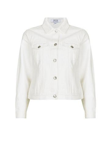 Dorothy Perkins Petite Ecru Denim Jacket