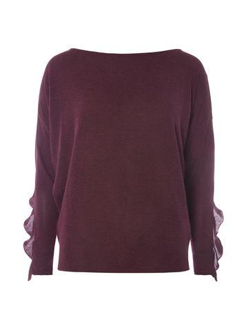 Dorothy Perkins Plum Drop Shoulder Top