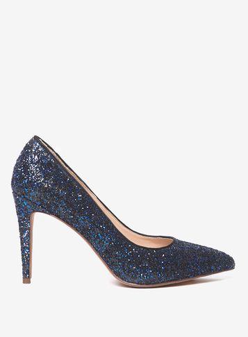 Dorothy Perkins Cobalt Glitter 'emily' Court Shoes