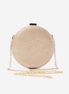 Dorothy Perkins Gold Round Box Clutch Bag