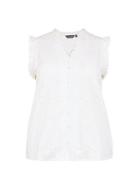 Dorothy Perkins *dp Curve White Broderie Button Shirt