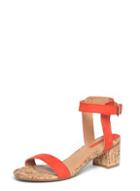 Dorothy Perkins Red 'social' Cork Heel Sandals