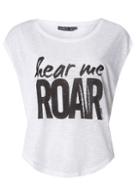 Dorothy Perkins *only Play White Cat Short Sleeve T-shirt