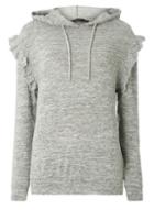Dorothy Perkins Grey Frill Detail Hoodie