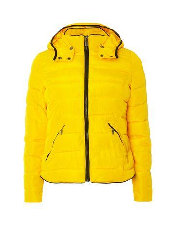 Dorothy Perkins Yellow Short Tip Padded Coat