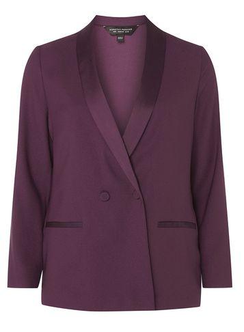 Dorothy Perkins Purple Soft Throw On Blazer