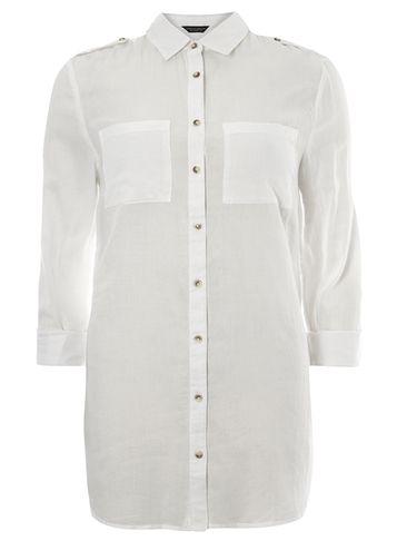 Dorothy Perkins *tall Twill Tab Casual Shirt