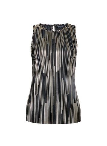 Dorothy Perkins Metallic Plisse Halter Neck Top