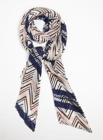 Dorothy Perkins Pink Chevron Plisse Scarf
