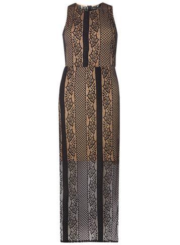 Dorothy Perkins *mela Black Lace Maxi Dress
