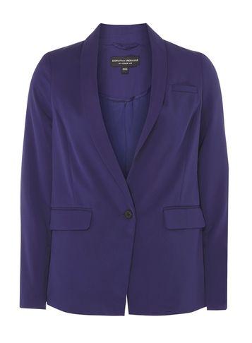 Dorothy Perkins Cobalt Tailored Fit Button Blazer