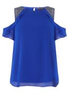 Dorothy Perkins Cobalt Embellished Top