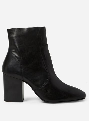Dorothy Perkins Black 'abstract' Leather Boots