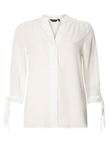 Dorothy Perkins Ivory Tie Cuff Shirt