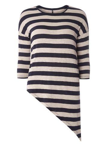Dorothy Perkins *only Multi Coloured Asymmetric Stripe Jumper