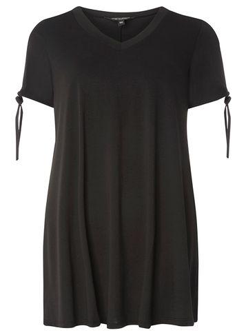 Dorothy Perkins Black Tie Sleeve Tunic