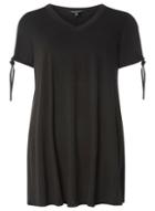Dorothy Perkins Black Tie Sleeve Tunic