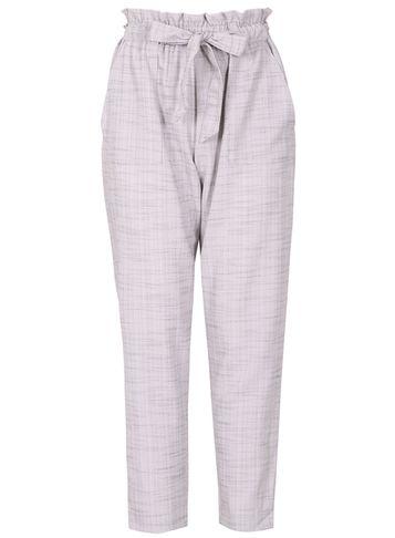 Dorothy Perkins *izabel London Light Grey Tie Trousers