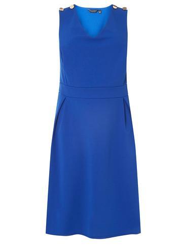 Dorothy Perkins *dp Curve Cobalt Sleeveless Fit And Flare Dress