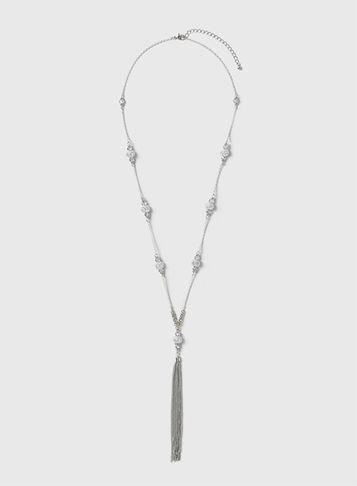 Dorothy Perkins Shamballa Lariat Necklace