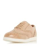 Dorothy Perkins *head Over Heels By Dune Rose Gold 'gizmo' Flat Shoes