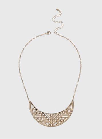 Dorothy Perkins Cut Out Geometric Necklace