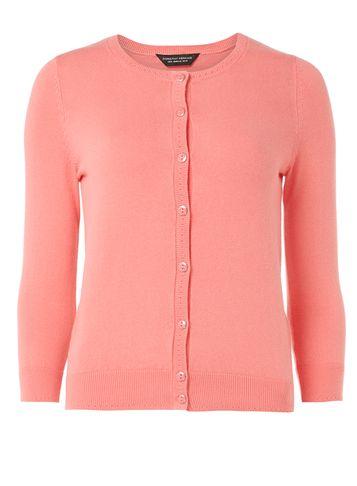 Dorothy Perkins Shell Pink Cotton Cardigan