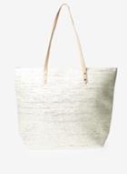 Dorothy Perkins Neutral Shimmer Beach Shopper Bag