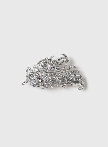 Dorothy Perkins Leaf Rhinestone Hair Clip