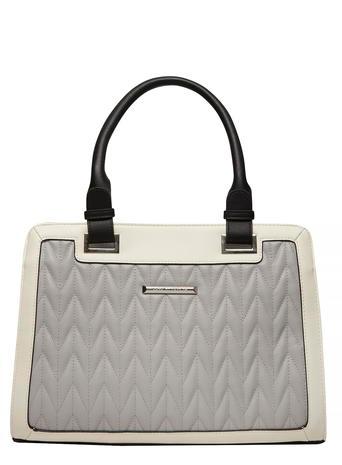 Dorothy Perkins Grey Quilted Tote Bag