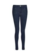 Dorothy Perkins Blue Split Hem 'alex' Authentic Skinny Jeans