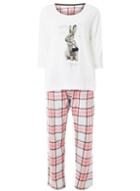 Dorothy Perkins Pink Eyelash Rabbit Pyjama Set